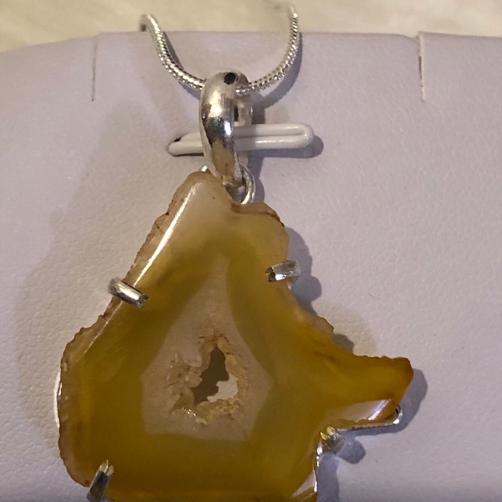Pendant Solar Quartz Druzy Multicolor #3